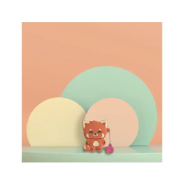 Mr. Wonderful Memoria USB 32GB Panda Rojo Llavero con Adaptador USB C