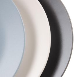 Plato Llano Azul Stoneware Cocina 26 X 26 X 3 cm