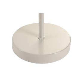 DKD Home Decor Lámpara de Sobremesa Urban, Crudo Blanco, de Metal y Lino, 28x28x50 cm, bombilla E27 de 50W (Pack 2)