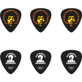 Dunlop Caja 6 Púas Signature Jimmy Hendrix Aura Mandala