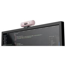 Logitech Webcam Brio 500 Rosa Full HD 1080p 4MP 90° con Clip de Montaje Universal USB-C Plug and Play Rightlight 4 HDR