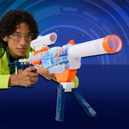 Nerf Load Out Artic Zerostriker Pistola de Juguete con 24 Dardos, Incluye Mira, Culata, Cañón y Bípode, para Niños +8 Años