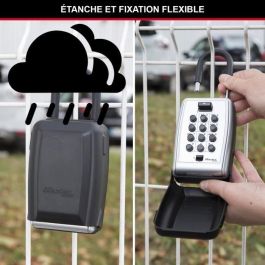 Master Lock Caja de llaves segura con combinación alfanumérica programable y botones para compartir llaves/tarjetas, instalación colgante exterior
