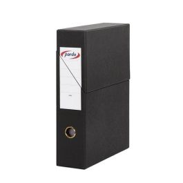 Pardo Archivador con tapa, cartón forrado, ollaos, lomo 80 mm, tamaño DIN A4, color negro, 335x250x80 mm Precio: 16.59000024. SKU: B1C4DRTKQH