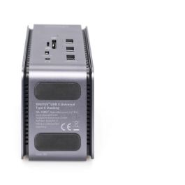 Digitus D USB - Hub Docking Station USB-C a DisplayPort/HDMI, 2xUSB-C, 3xUSB 3.2, 3xUSB 2.0, Lector Tarjetas, Audio, RJ45