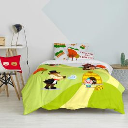 Juego de funda nórdica HappyFriday Mr Fox Piggys Multicolor Cama de 80 2 Piezas