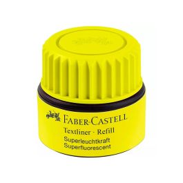 Tinta Rotulador Faber Castell Textliner Fluorescente 1549 Con Sistema Capilar Color Amarillo Bote 30 mL