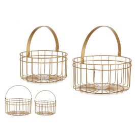 Set 2 Cestas Redondas Doradas Giftdecor 25x27 cm Set 2 Cestas Redondas Doradas Giftdecor 25x27 cm Precio: 11.49999972. SKU: S3609592