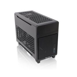 Thermaltake TR100 Caja Mini Tower PC Negra, Soporte SFX/SFX-L, Radiador hasta 280mm, Bahías 2.5" SSD/HDD
