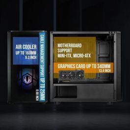 Caja de PC sin fuente de alimentación - BITFENIX Nova Mesh SE M-ATX ARGB (Negro) - Mini torre - Formato Micro-ATX Caja de PC sin fuente de alimentación - BITFENIX Nova Mesh SE M-ATX ARGB (Negro) - Mini torre - Formato Micro-ATX