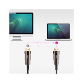 NANOCABLE CABLE HDMI V2.0 AOC 4K@60HZ 18Gbps NEGRO 80 M