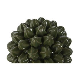 DKD Home Decor Decoración Tropical Carambola de Gres Verde 22x22x18 cm