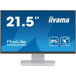 iiyama ProLite T2252MSC-W2 Monitor Táctil 21.5" FHD IPS 1920x1080 5ms Blanco con Altavoces HDMI DP USB 3.2