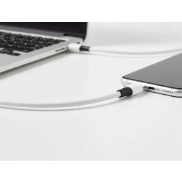 Q-connect Cable USB-C a Apple Lightning PVC Longitud 2m Blanco