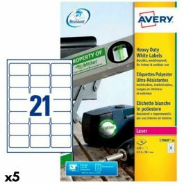Etiquetas para Impresora Avery Blanco 20 Hojas 63,5 x 38,1 mm (5 Unidades) Precio: 164.49999973. SKU: B1ETWP2H8C
