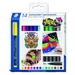 Staedtler 317 Rotulador Lumocolor Retroproyección Permanente Punta de Fibra, Caja 14 Unidades Colores Surtidos Precio: 21.58999975. SKU: B14GLN2HLY