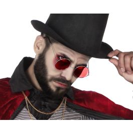 Gafas Redondas Halloween con Lentes Rojas - Diseño Metálico para Disfraces de Vampiros y Demonios Precio: 1.49999949. SKU: S1132173