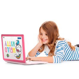 Lexibook Ordenador Portátil Hello Kitty JC598HKI2 Bilingüe Educativo con 124 Actividades Español Inglés +4 Años