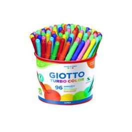 Giotto Rotuladores Turbo Color, 96 unidades (12 colores x 8), lavables, punta bloqueada de 2.8 mm Precio: 14.49999991. SKU: B149RL44SV