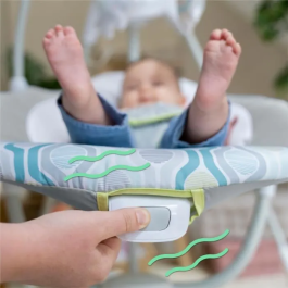 Ingenuity Columpio SimpleComfort Everston Cradling Swing Asiento Ajustable 8 Melodías Sonidos Naturaleza Temporizador Vibrante Red Eléctrica Mixto Recién Nacido