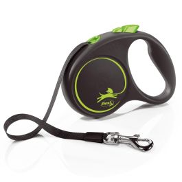 Flexi Black Design S Correa de Cinta 5M Verde con Carcasa Negra Precio: 14.69000016. SKU: S6102289