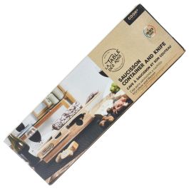 Cook Concept Industriel Caja/Tabla Embutido con Cuchillo 33x8,5x8 cm