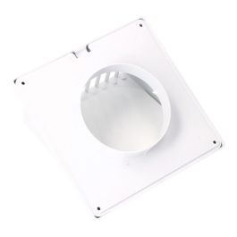 Edm Rejilla ventilación con campana ABS Ø 100mm blanca 170x170mm