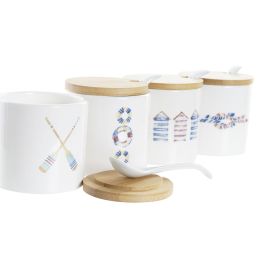Azucarero Mediterraneo DKD Home Decor Multicolor 7.5 x 7.5 x 7.5 cm (4 Unidades) Azucarero Mediterraneo DKD Home Decor Multicolor 7.5 x 7.5 x 7.5 cm (4 Unidades)