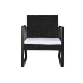 Sillon Terraza Y Jardin DKD Home Decor Negro 61.5 x 74 x 59 cm Set de 3