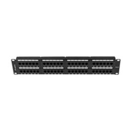 Lanberg Patch Panel 48 Puertos RJ-45 Cat.6 2U 19" Rack No Apantallado Negro Fijación IDC/LSA