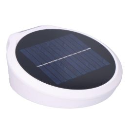 Edm Aplique Solar 2W 200LM 6500K con Sensor, Color Blanco, 31 LEDs, IP44