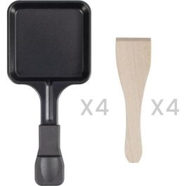 Livoo DOC311 Raclette para 4 personas, 800W, bandeja grill antiadherente extraíble, termostato regulable