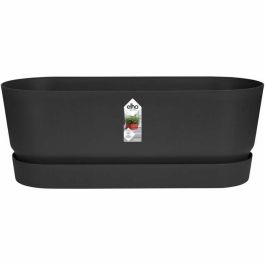 Jardinera Elho Negro 50 cm Plástico Ovalada