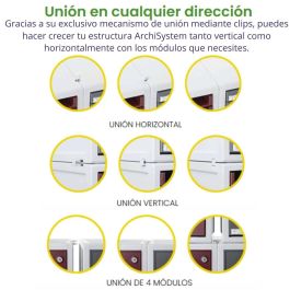 Archivo 2000 Módulo Archisystem De 6 Cajones 356x316x362 mm Gris