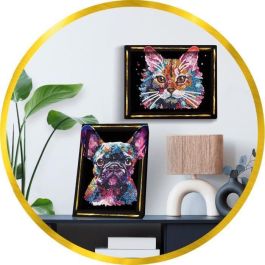 Lansay LAN3181860203613 Kit de ocio creativo Colección Lentejuelas Perro pop art para 14+ años