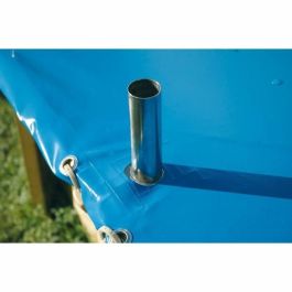 Ubbink 7514083 Cubierta de Invierno y Seguridad Octagonal 430 para Piscina de Madera - Azul - Grosor 550g