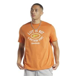 Camiseta de Manga Corta Hombre Reebok HS4884 Naranja