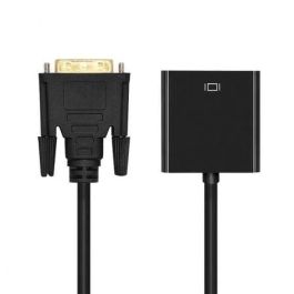 Aisens Conversor DVI-D a VGA 24+1-M - HDB15-H Negro, 10 cm, UXGA 1600x1200, 1080p, Plug and Play