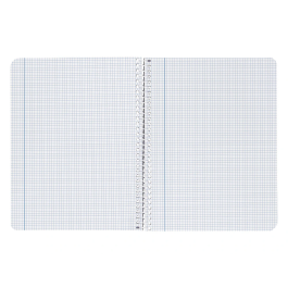 Liderpapel Cuaderno espiral cuarto tapa blanda 80 hojas 3mm colores surtidos margen