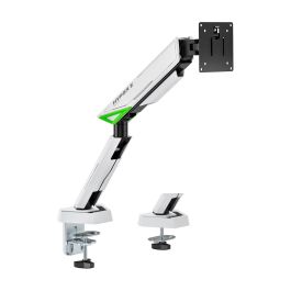 AISENS - SOPORTE DE MESA GAMING CONTRAPESO GIRATORIO E INCLINABLE PARA MONITOR/TV 16KG (3 PIVOTES, 1 BRAZO) DE 17-49, NEGRO-BLANCO Precio: 41.94999941. SKU: B186X4MMQ9