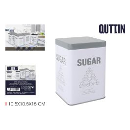Bote de metal para cocina Sugar 10.5x15 cm Quttin (12 Unidades) Precio: 32.49999984. SKU: B1CB2M3GWC