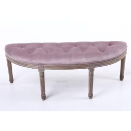 DKD Home Decor Descalzadora Tradicional Rosa Palo y Natural, Poliéster y Rubberwood, 43x48x125 cm, Desmontable Precio: 146.4999998. SKU: S3032514