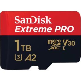 SanDisk Extreme PRO microSDXC 1TB 200MB/s Lectura 140MB/s Escritura Clase 10 U3 V30 A2 con Adaptador SD Precio: 143.49999961. SKU: B14ZG2SAT7