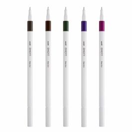 Uni-Ball Emott Rotuladores de Escritura y Dibujo, Estuche 5 Ud, Colores Vintage, Diseño Moderno Uni-Ball Emott Rotuladores de Escritura y Dibujo, Estuche 5 Ud, Colores Vintage, Diseño Moderno