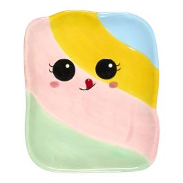 The Concept Factory Plato Relieve Kawaii 17,6X15 Modelos Surtidos: Malvavisco, Tostada, Bubble Tea