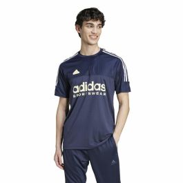 Camiseta de Manga Corta Hombre Adidas Tiro Azul
