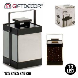 Farol Metal Negro 10 Leds Espejo Pequeño Giftdecor 12.5x18.5x12.5 cm (6 Unidades) Farol Metal Negro 10 Leds Espejo Pequeño Giftdecor 12.5x18.5x12.5 cm (6 Unidades)