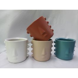 DKD Home Decor Macetero Urban Gres Cara 13 x 12.5 x 15 cm (4 Unidades) Precio: 18.94999997. SKU: B14AXRVPC6