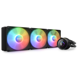 NZXT Kraken 360 RGB Sistema de refrigeración líquida todo en uno, 3 ventiladores, 12 cm, Negro, RL-KR360-B1