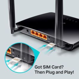TP-Link AC750 Wireless Dual Band 4G LTE Router, 3x 10/100Mbps LAN, 1x 10/100Mbps LAN/WAN, 1x SIM Card, 3G/4G, 802.11ac/a/b/g/n, 433Mbps 5GHz + 300Mbps 2.4GHz TP-Link AC750 Wireless Dual Band 4G LTE Router, 3x 10/100Mbps LAN, 1x 10/100Mbps LAN/WAN, 1x SIM Card, 3G/4G, 802.11ac/a/b/g/n, 433Mbps 5GHz + 300Mbps 2.4GHz